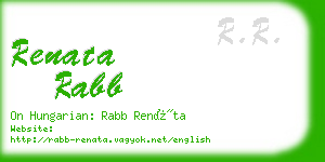 renata rabb business card